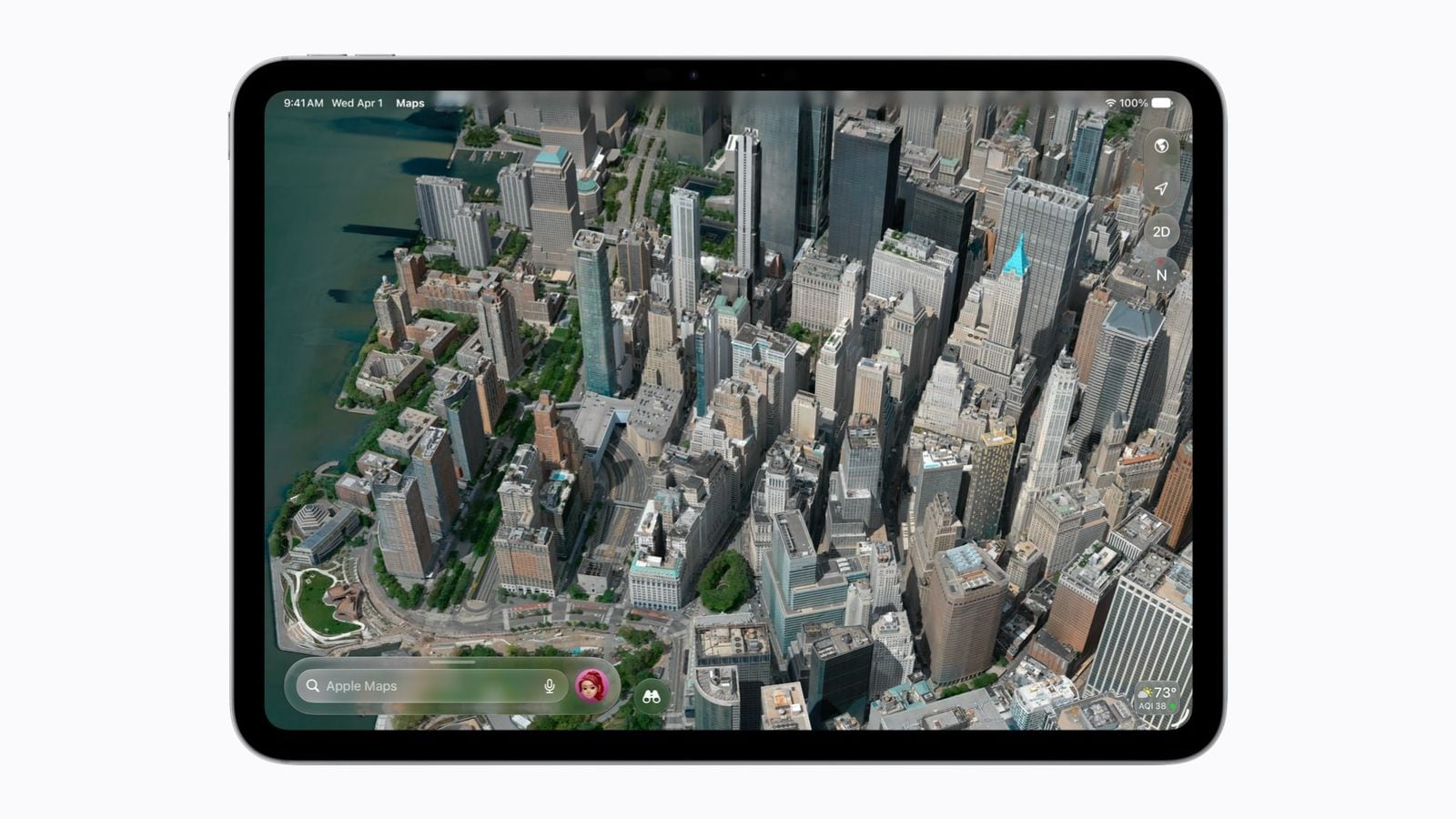 Vylepšená funkcia Flyover v aplikácii Apple Maps