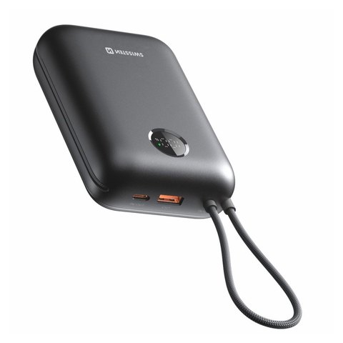 Swissten Voltbox 30 000 mAh 35 W s káblami USB-C a Lightning